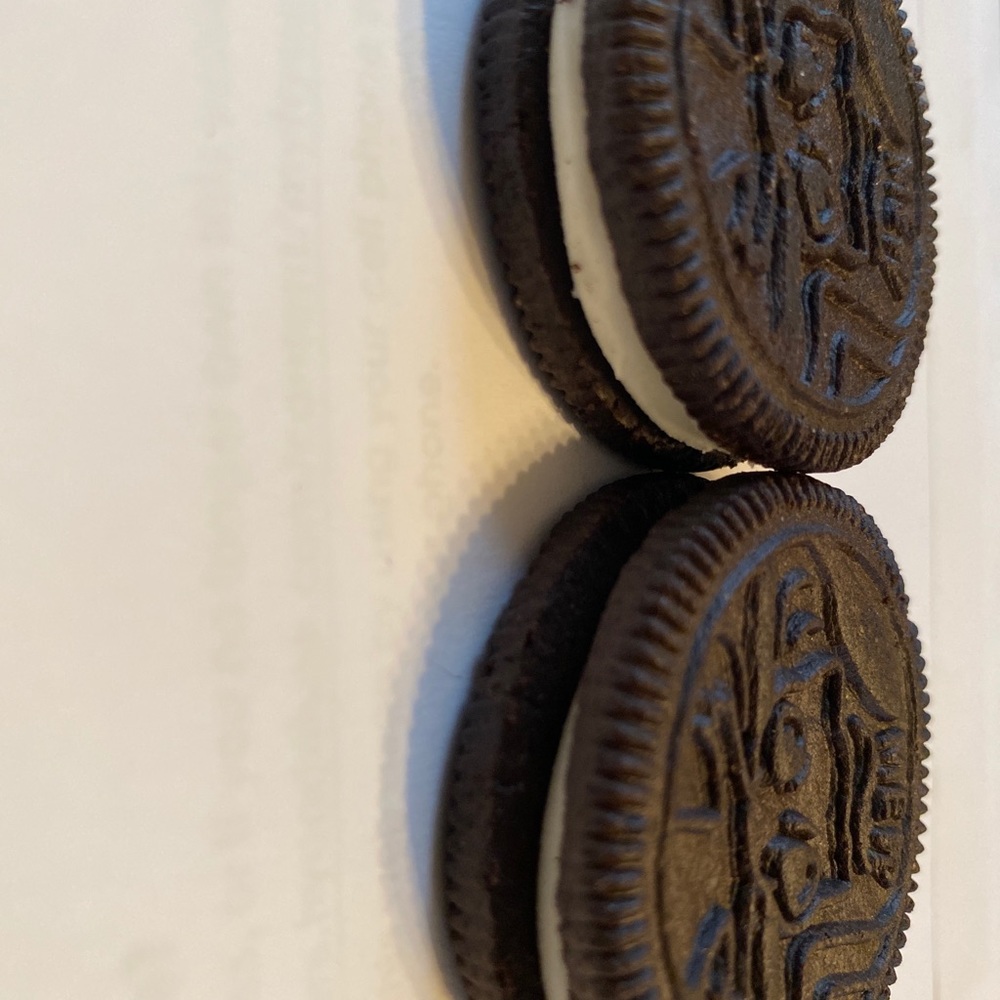 Two Mew Pokémon Oreo cookies